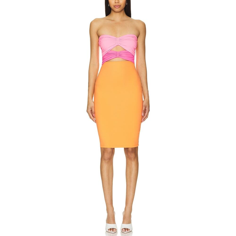 Susana Monaco Vibrant Multicolor Cutout Mini Dress Size S